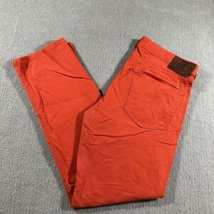 AG Jeans The Matchbox‎ Slim Straight Pants Mens 34x29 Brick Red Stretch